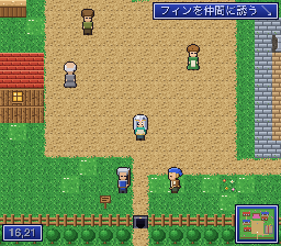 フィールドガイド(右上の行き先ナビと右下のミニマップ)